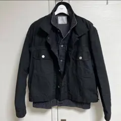 綾野剛着用 sacai 20SS レイヤードデニムジャケット - メルカリ
