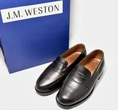 J.M. WESTON ゴルフ ブラック 7E 純正シューツリー付き - メルカリ