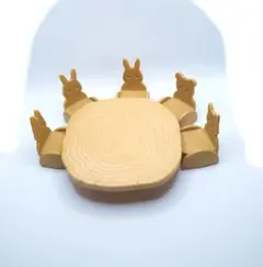 シルバニア家具セット【廃盤】赤ちゃん広場のパーティーセット　机　切り株イス動物