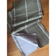 夢工房　大人の兵児帯　鶯　抹茶　廃盤品　オリーブグリーン系