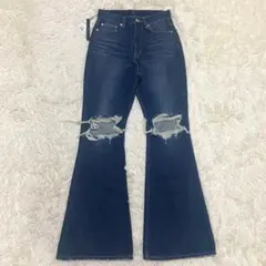 タグ付き　EMODA エモダ　ダメージ ジーンズ　デニム　フレアのサムネイル