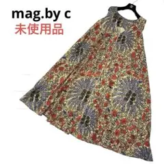未使用品 美品 mag.by cアフリカンプリントノースリーブワンピース 