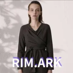 【タグ付き未使用品】チェック柄2way変形トップス/カシュクール風トップス