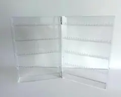 廃盤！無印良品 アクリルネックレス・ピアスケース・見開きタイプ MUJI
