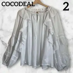 新品✨️COCODEAL　ココディール　シアーブラウス　ボリュームスリーブ