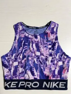 NIKE PRO タンクトップ パープル系 総柄のサムネイル