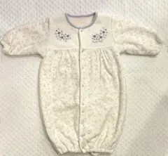 フード付きツーウェイ・ドレスオール　花柄　50-70cm