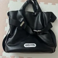 美品　OUTDOORPRODUCTS 別注 2WAYベルト付き トートバッグ　黒のサムネイル
