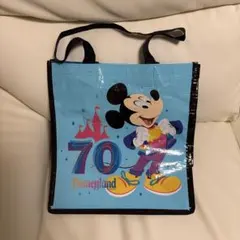 海外ディズニー限定　70周年ディズニーショップバッグ