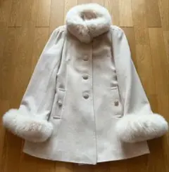 美品】TO BE CHIC☆グレージュコート ショート丈 ファー M - メルカリ