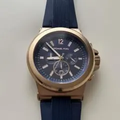 訳あり品 MICHAEL KORS メンズ 腕時計 ネイビー×ゴールド