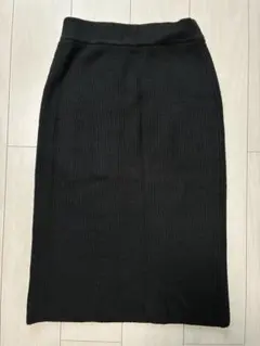 AZUL BY MOUSSY◆ニットタイトスカート ブラック