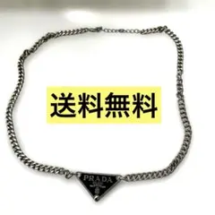 『人気』☆PRADA ☆トライアングルロゴ チェーンネックレス