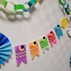 子どもの日ガーランド　鯉のぼりガーランド初節句　アイロンビーズ