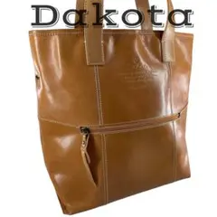 【美品】 Dakota ダコタ 本革 レザー トートバッグ キャメル