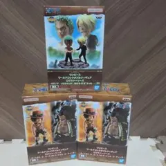 ワンピース　ワールドコレクタブルフィギュアログストーリーズ　エース　黒ひげ　ゾロのサムネイル