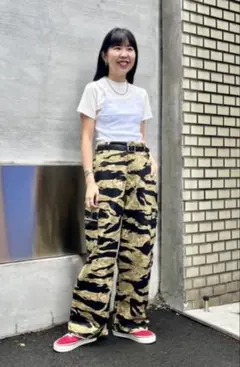 【cassano】タイガーカモフラージュカーゴパンツ　バズリクソンズ cassano】タイガーカモフラージュカーゴパンツ バズリクソンズ