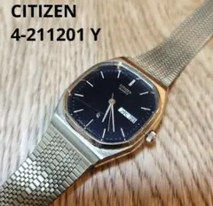CITIZEN ヴィンテージ 4-211201 Y 黒文字盤