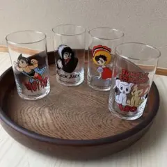 レア 미사용 手塚治虫ワールド ガラス製オリジナルタンブラー 4個セット