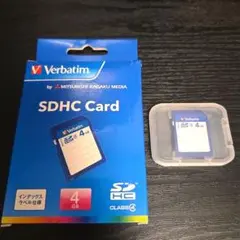 Verbatim/バーベイタム SDHCカード 4GB Class 4