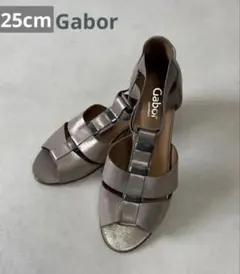 Gabor comfort 25cmサンダル メタリックグレーのサムネイル