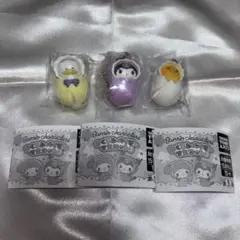 サンリオキャラクター おくるみベイビーマスコット3個セット