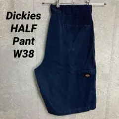 ディッキーズ　ハーフパンツ　ショーツ　ネイビー　チノパン　古着　W38