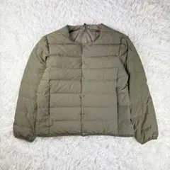 【美品】TAION SHIPS別注　リバーシブル　ダウン　カーキ　軽量　XL