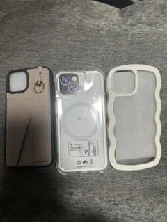 iPhone14ケース　3個セット　クリア、ベージュ、ホワイト
