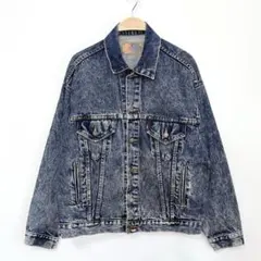 80s USA製 Levi's 70506 ケミカルデニムジャケット S138b