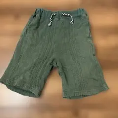 breeze ブリーズ　ケーブル編み ハーフパンツ　110cm 緑　ハーパン