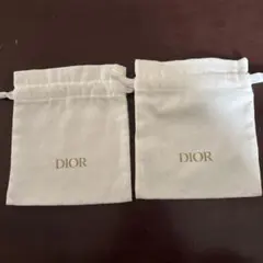 クマ様専用 Dior ホワイト ポーチ 巾着 2個セット