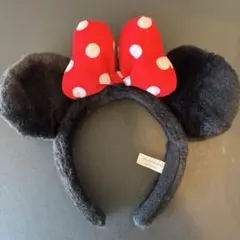 ミニーマウス カチューシャ 赤いリボン