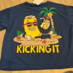 キッズ　Tシャツ　ストリート　GNB 120 ブルー