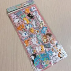 ぷっくりシール 猫 ねこ ずかん シール