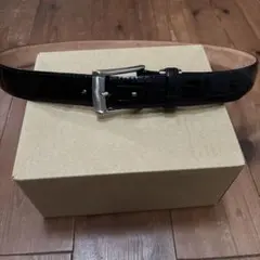 クロコ黒ベルト　全長105センチ　未使用に近い