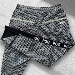 極美品 パーリーゲイツ ジョガーパンツ 黒 グレー 白 M〜L相当