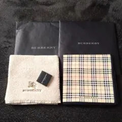 BURBERRY　ハンカチ　ハンカチタオル　2枚セット
