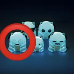 ブルーハムハム ソフビコレクション ネオンver. ぐるぐる