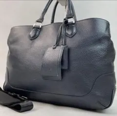 【良品・2way・A4 可】 ペッレモルビダ メイデンヴォヤージュ シボ革 紺