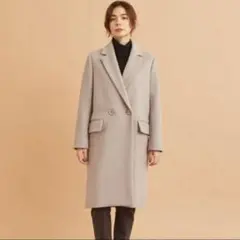 ユナイテッドアローズ MANTEC スタンドダブルテーラードコートライト ウール