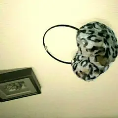 みみあて イヤーマフラー 白豹