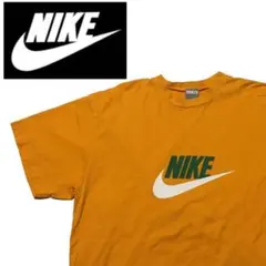 NIKE ナイキ Tシャツ イエロー XL ビッグロゴ 90S ヴィンテージ