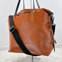 Jack Gomme ジャックゴム 2WAYトートショルダーバッグ ブラウン