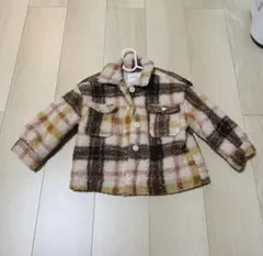 バースデイ futafuta (B.Closet)チェック柄ボアコート