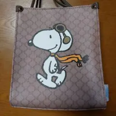 新品未使用 スヌーピー ショルダーバッグ PEANUTS しまむら ブラウン