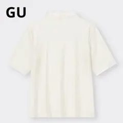 GU シアーT(5分袖)Q OFF WHITE Sサイズ