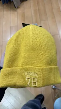 VISION street wear ニット帽 黄色