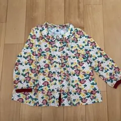 PETIT BATEAU(プチバトー)花柄長袖シャツ 24m