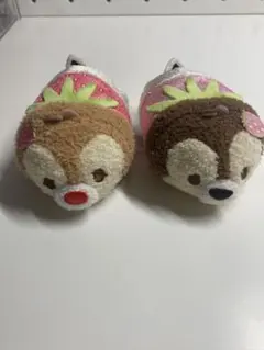 チップとデール  ツムツム   つむつむ  ぬいぐるみ  いちご